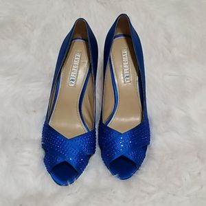 David Tutera peep toe wedding shoe
